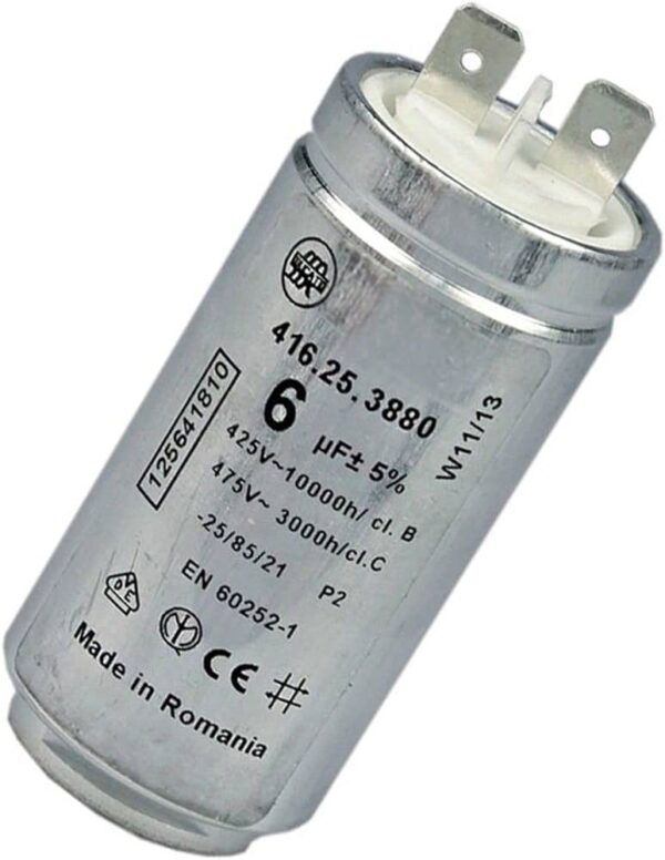 Džiovyklės AEG, ELECTROLUX, ZANUSSI kondensatorius Talpa: 6μF Capacitors