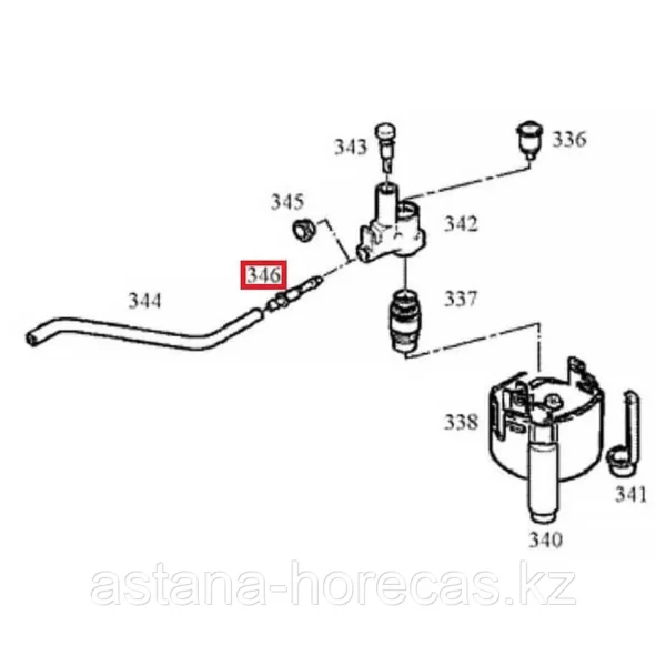 Kavos aparato JURA IMPRESSA F7,PIENO ŽARNA JUODA Valves, presses, connectors, pressure sensors, couplings and other parts of coffee machines