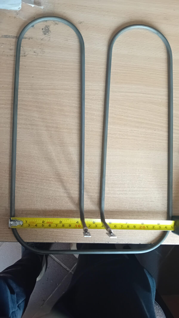 Kaitinimo elementas 1600W, plotis 247mm, ilgis 376mm, aukštis 100mm vamzdelio diametras 6 mm Heating elements for refrigerators for washing machines for industrial kitchen equipment, etc.