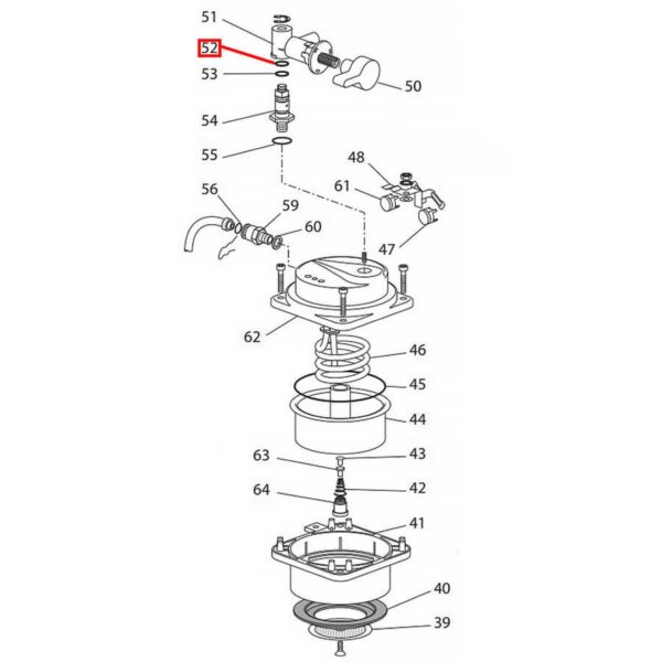 Tarpinė kavos aparatui DELONGHI, SAECO, GAGGIA, 6x10x2mm Gaskets, hoses and tubes for coffee machines