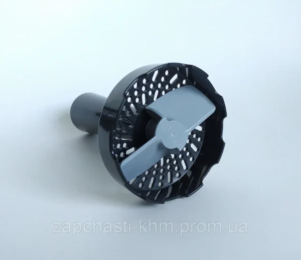 Blenderio (trintuvo) BRAUN, DELONGHI plastikinis trynimo antgalis (bulvių košei). Pritaikomas naujausiems MQ7000, MQ9000 ser. modeliams – kartu su SPEC2034 mova/reduktoriumi. Senesniems MQ5000 ser. modeliams pekrant kartu su SPEC2065 dalimi,orig Parts of blenders, mixers, food processors, slicers, breadcrumbs and other apparatus