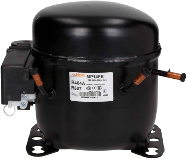 ACC MP14FB LBP R404, 422 W, prie -25 laip. 1/2 HP Compressors for industrial refrigerators