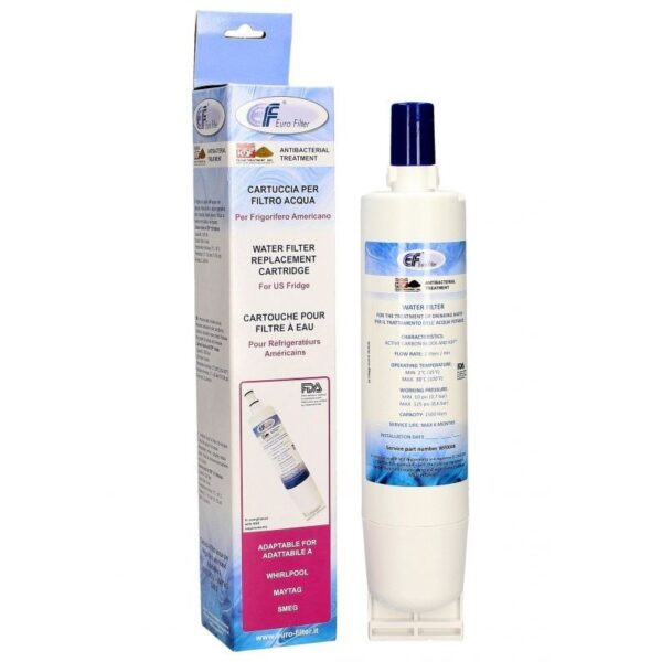 Šaldytuvo Whirlpool vandens filtras alternatyva. WF004K UNIV. FRIDGE FREEZER WATER FILTER – WHIRLPOOL-BAUKNECHT/SMEG Parts of kitchen air conditioner equipment and other equipment for industrial refrigerators