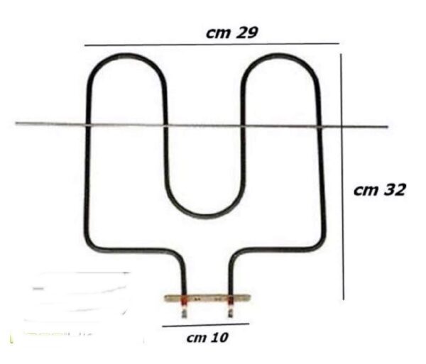Kaitinimo elementas ARISTON, WHIRLPOOL, INDESIT 320x285mm, 1500W Heating elements for ovens