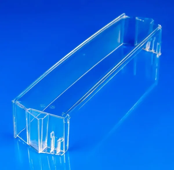 Šaldytuvo AEG, ELECTROLUX vidurinė durų lentynėlė 7902, 440X7mm, originalas Holders for household refrigerators, drawers, shelves and other plastic details