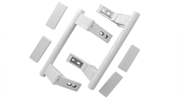 Rankena šaldytuvui Liebherr, atstumas tarp tvirtinimų – 153mm, visas ilgis – 208mm (komplekte 2 vnt.), orig. Door handles for refrigerators chamber door