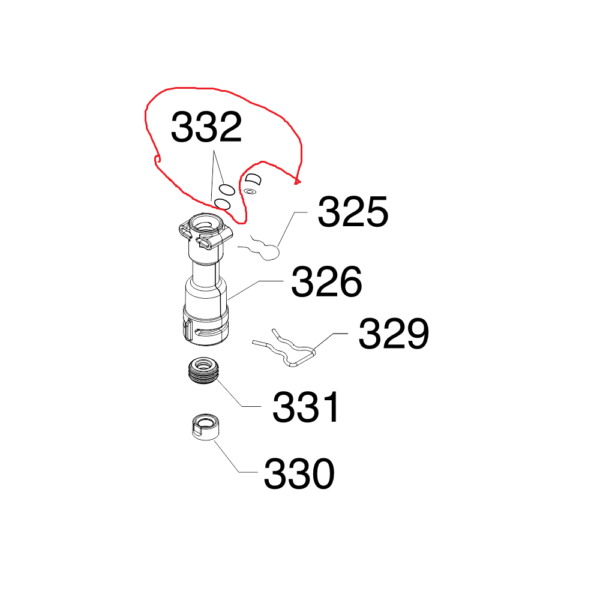 Tarpinė kavos aparatui SAECO, GAGGIA, KRUPS, PAVONI, BOSCH, 1,75×3,5x7mm,1vnt Gaskets, hoses and tubes for coffee machines