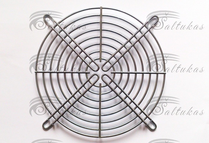Grotelės ventiliatoriui pritvirtinti, matmenys (295/267/31) ventiliatoriaus d=254mm, H=31 Grille for industrial refrigerators to fix the fan