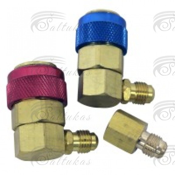 Freono užpildymo antgalis aukšto ir žemo slėgio R134a Refrigerator couplings, adapters, nuts and connectors