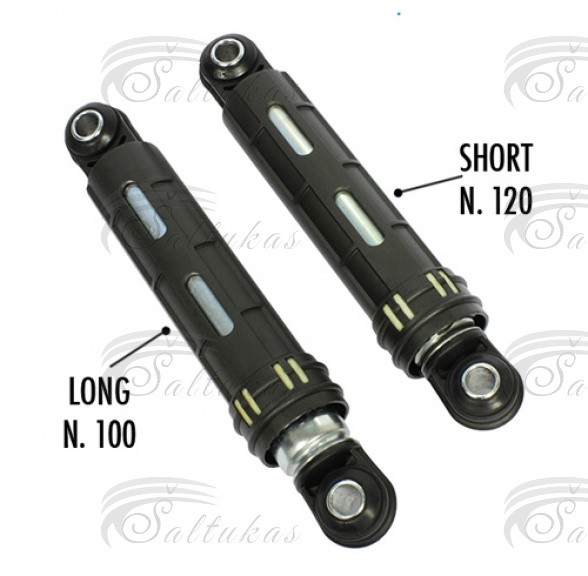 Shock absorber long 100N, short 120N, hole Ø10mm, ARISTON, MERLONI Shock absorbers for washing machines