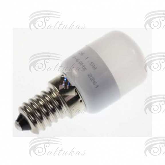 Šaldytuvo VESTEL,ELECTROLUX / AEG lemputė E14, 1,5W, 220-240V, LED Led-backlight caps for electric stoves, microwave ovens and refrigerators, etc.