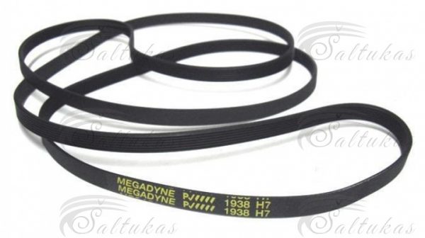 Džiovyklei dirželis 1938 H7, AEG, ZANUSSI Dryer straps and drum sensors
