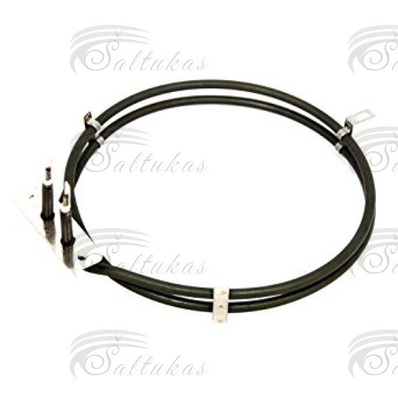 Oven heating element WHIRLPOOL ,type: oven/hob, type: convection heating, power: 2000 W, flange length: 70 mm, flange width: 22 mm, distance between fittings: 24 mm Heating elements for electric stove ovens, round
