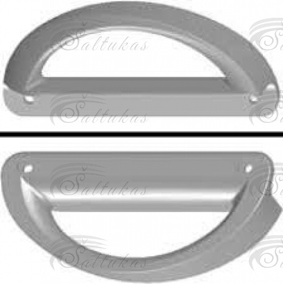 Durų rankena D253116, D253.116, universali, tarp kiaurymių 150mm, NORCOLD, SNAIGĖ (pastiprinta, lyginant su RFDH-002),1vnt Automotive parts of refrigerated freezers for domestic industrial refrigeration equipment