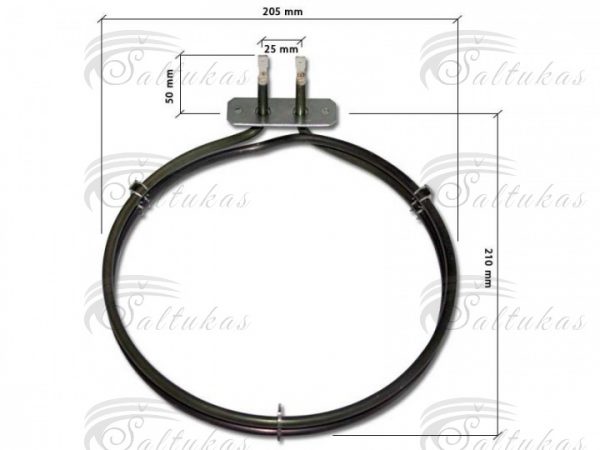Kaitinimo elementas AEG, ELECTROLUX, ZANUSSI 2400W, išorinis diametras 204mm. vidinis diametras 192mm,orig.