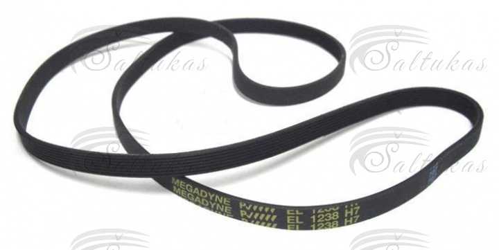 Skalbimo mašinos dirželis 1238 H7 EL, ARDO Dryer straps for washing machines