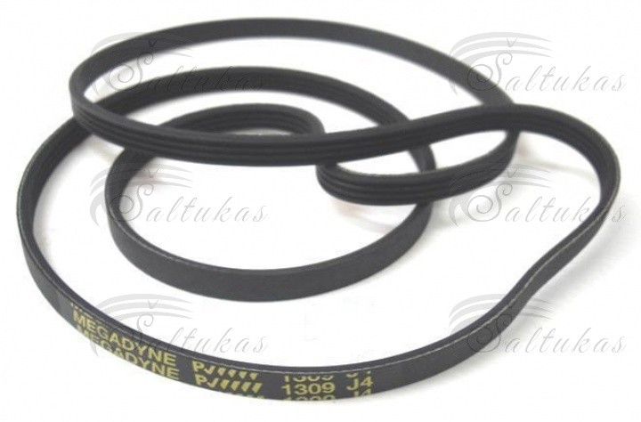 Skalbimo mašinos dirželis 1309 J4, SIEMENS, BOSCH, FAGOR, BEKO, WHIRLPOOL, universalus Dryer straps for washing machines