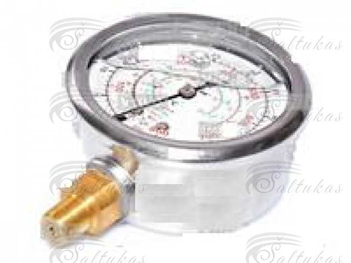 High pressure pressure gauge SH, 60 mm, R134a, 407, 410, 1/8″ NPT Pressure gauges