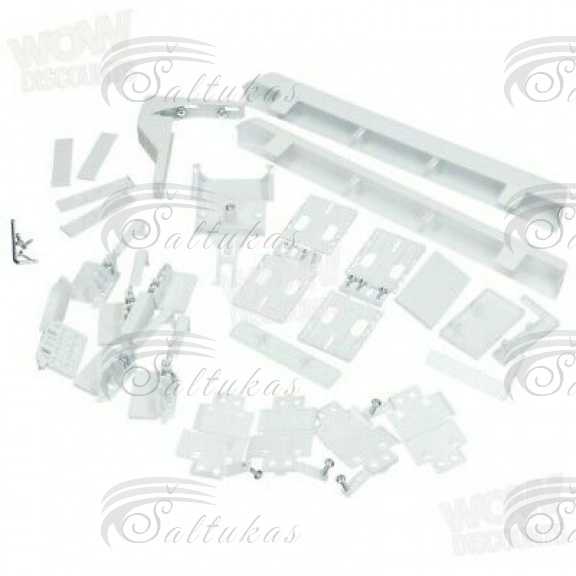 Integruojamo šaldytuvo BOSCH, SIEMENS fasadinės pusės montavimo komplektas, orig. Hinges for refrigerator doors façade installation kits