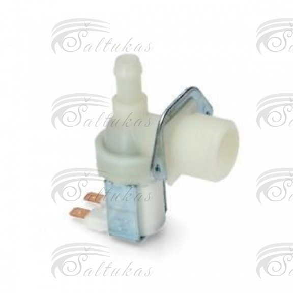 Skalbimo mašinos WHIRLPOOL/INDESIT/GORENJE/HANSA/AMICA/ELECTROLUX/AEG vienšakis vožtuvas, vandens išleidimo 90º,anga-12mm, 230/240V Valves for washing machines