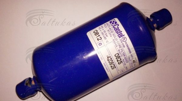 Filtras CASTEL 4208/2S, ANTI-ACID, 082, 1/4” ODS, privirinamas Filters for industrial refrigerators, their nuts