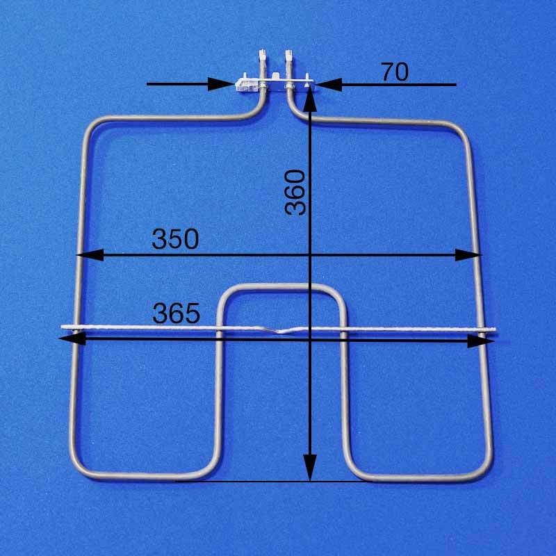 Electric ovens ARDO tenas 1600W, Length 395mm, Width 348mm, mounting flange 70 x 22mm Heating elements for ovens