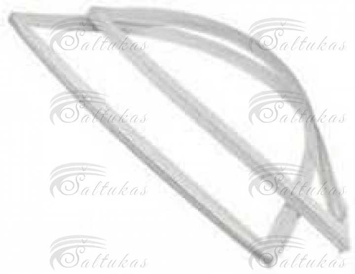 Door gasket of the liebherr refrigerator,top gray. Width: 52 cm, height: 89.3 cm,orig. Automotive parts of refrigerated freezers for domestic industrial refrigeration equipment