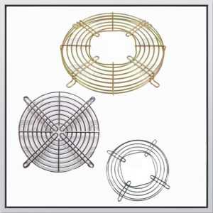 Grille for industrial refrigerators to fix the fan