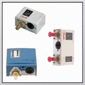 Pressure relays for industrial refrigerators