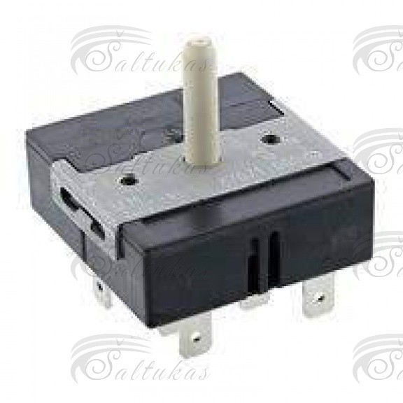 Reguliatorius viryklei EGO 50.57071.000, UNIVERSALE, ELECTROLUX, WHIRLPOOL, CANDY, be praplėtimo, ašelė sukasi ratu Switchers for electric stoves,switches taimers