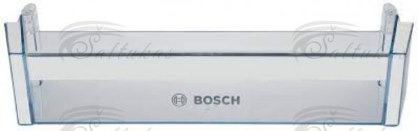 Šaldytuvo BOSCH, SIEMENS durų lentynėlė (apatinė)Plotis: 472 mm Ilgis: 120 mm Aukštis: 112 mm,orig . Holders for household refrigerators, drawers, shelves and other plastic details