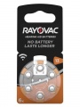 Cinko oro baterija RAYOVAC DA13, PR48 klausos aparatams, 1,4V, 310mAh, 5,4×7,9mm, 6 vnt. pakuotė Silicone adhesives insulation battery batteries Bearded,epilators, etc.