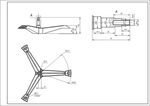 Cross SAMSUNG, 6203 (17mm), 6204 (20mm) bearings, axle 8cm, 25×50,55×10/12 seal. Order separately Crossings of washing machines