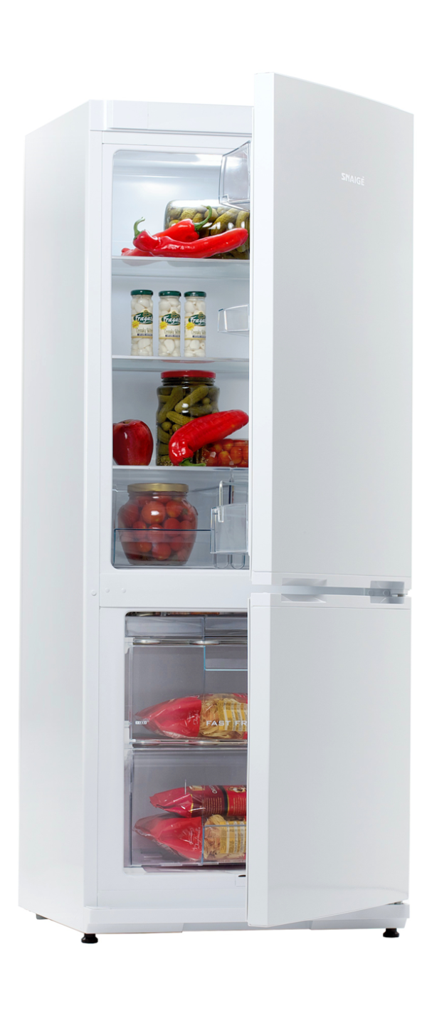 New refrigerator Snowflake RF27SM-P0002E, white, integrated handles Refrigerators and freezers