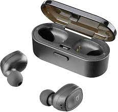 For mobile phones Bluetooth headphones with loading and storage box – optimized for streaming music – Clear voice microphone to optimize call quality – Standby mode: 25 hours – Talk time: 3 hours – Game time: 2.5 hours – Charging time: 1 hour – With charging cable, 3 sets of headphone pads (S/M/L) Batteries for phones, video cameras cases protecting glasses and other parts