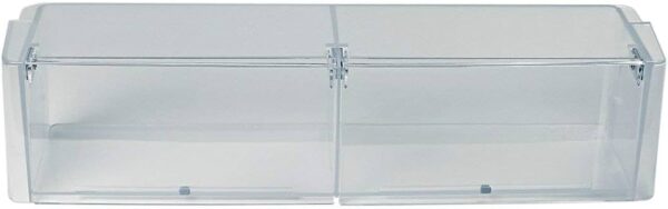 The top door shelf of the BOSCH SIEMENS refrigerator is 425 x 105 x 100 mm, orig. Holders for household refrigerators, drawers, shelves and other plastic details