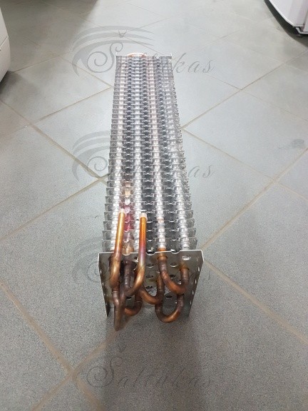 Industrial refrigerator evaporator R404A,110x 140 x 1100 mm.12 tubes Vaporizers of industrial refrigerators