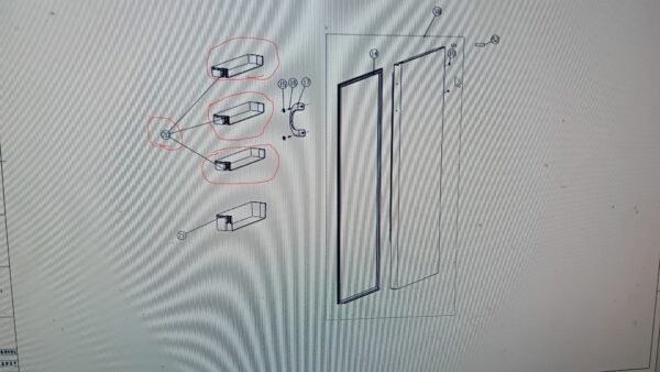 Middle of the doors of the refrigerator GORENJE,HISENSE,AMICA ,top shelf,1pcs Holders for household refrigerators, drawers, shelves and other plastic details