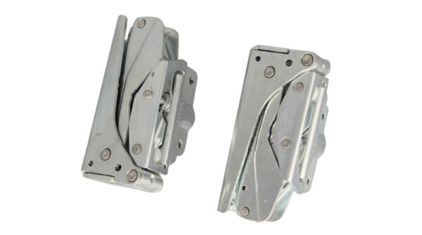 Door hinge set (2 pcs.) for built-in refrigerator GORENJE, ELECTROLUX, ZANUSSI, LIEBHERR, ARTHUR MARTIN, ATAG, DEDIETRICH, ELECTROLUX, JUNO, KUPPERSBUSCH, IMPERIAL, orig.