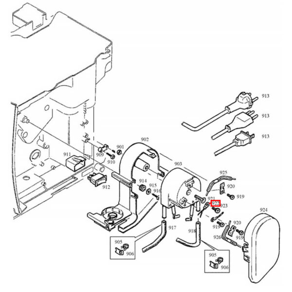 Coffee machine JURA temperature sensor (thermoblock) Valves, presses, connectors, pressure sensors, couplings and other parts of coffee machines