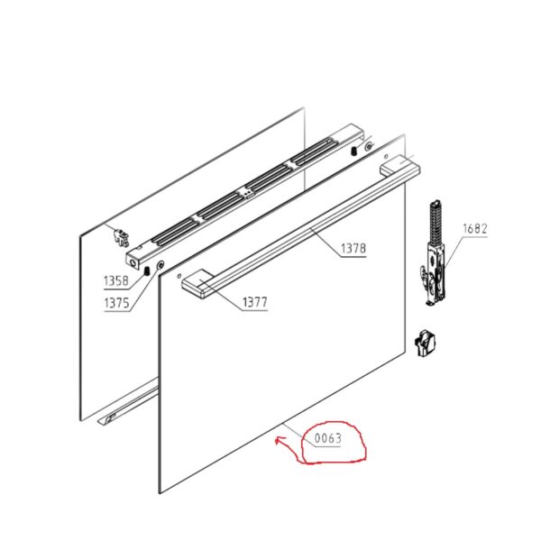 Oven GORENJE front ,outer door glass,orig. OVEN DOOR GLASS 6-200 9005 GLU FS Oven door glazing ,hob glassceramic surfaces