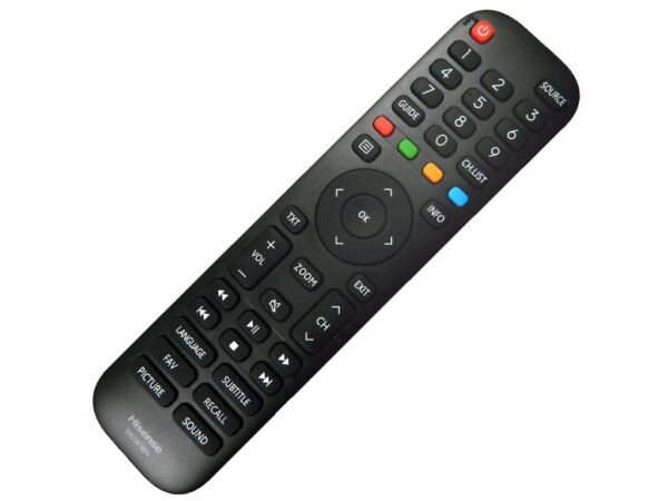 HISENSE TV remote Parts of TVs, gate air controls, etc.