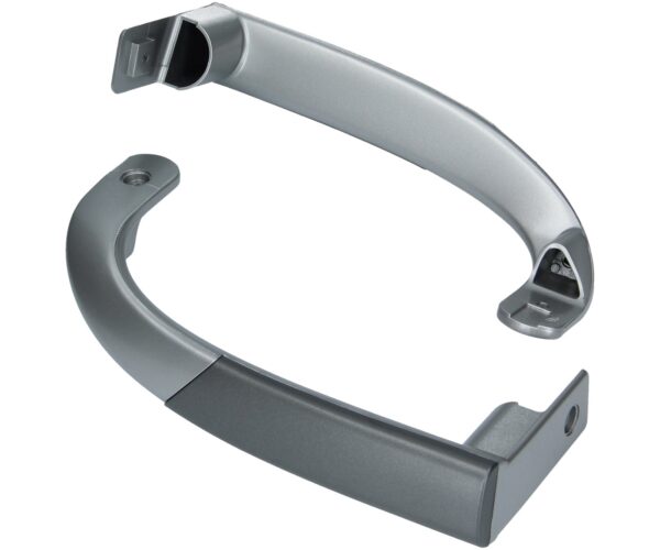 Handle for refrigerator BEKO, 2 pcs, gray / silver, length 21cm Door handles for refrigerators chamber door