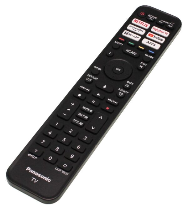 PANASONIC TV remote Parts of TVs, gate air controls, etc.