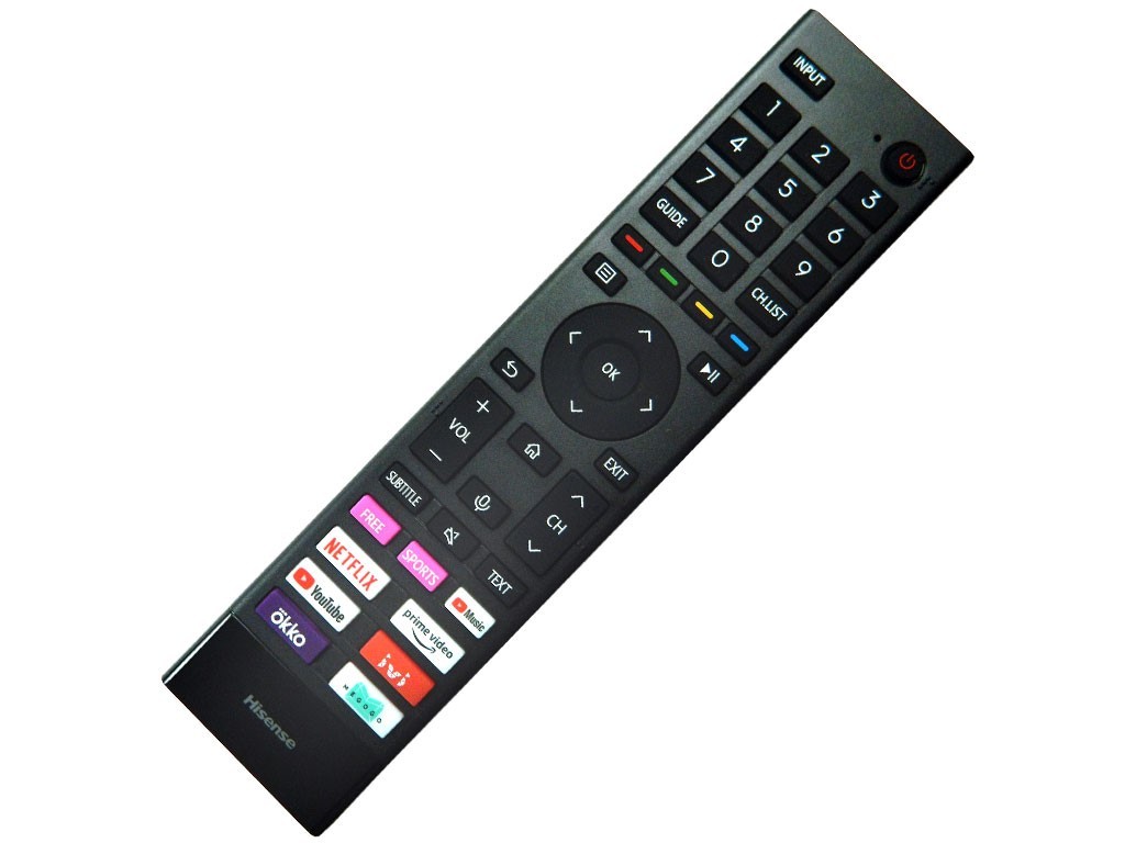 HISENSE TV remote Parts of TVs, gate air controls, etc.