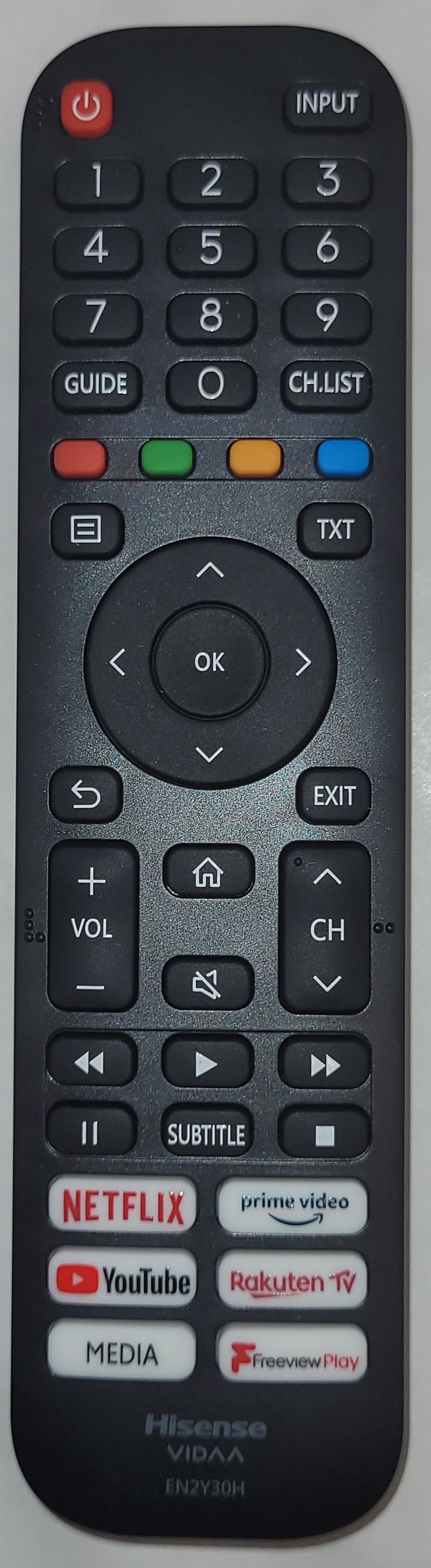 TV HISENSE remote control EN2Y30H Parts of TVs, gate air controls, etc.