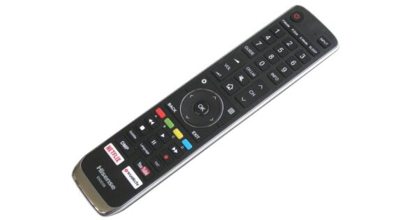 HISENSE TV remote Parts of TVs, gate air controls, etc.