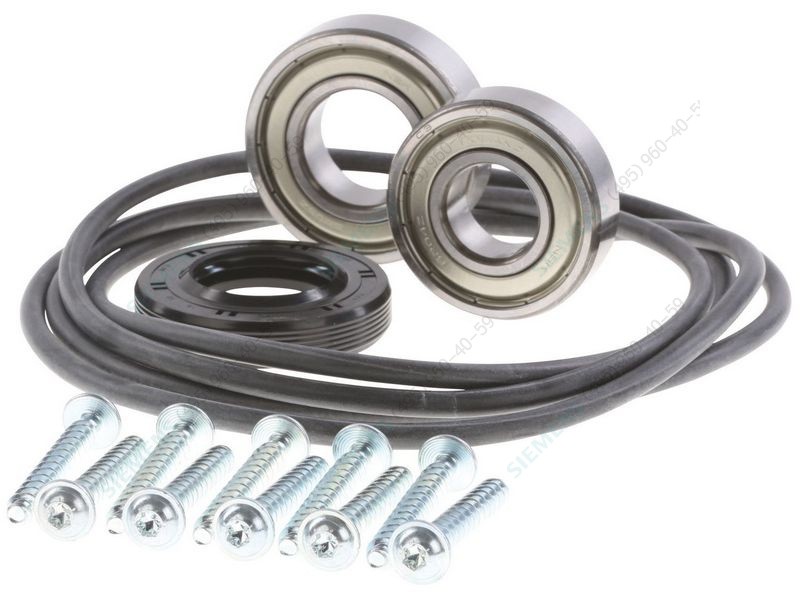 A set of bosch/SIEMENS bearings, gland, screws with gasket. Bearings 6205,6306,salnik 35X72X10/12,orig. Bearings for washing machines