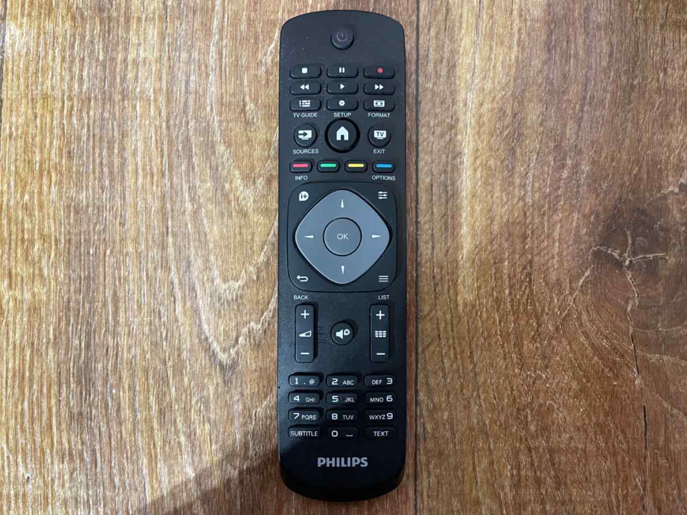 PHILIPS TV remote Parts of TVs, gate air controls, etc.