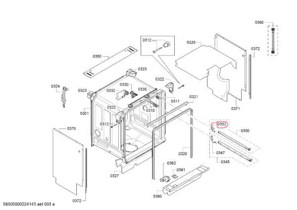 Dishwasher BOSCH/SIEMENS rail latches set 2pcs - Image 2